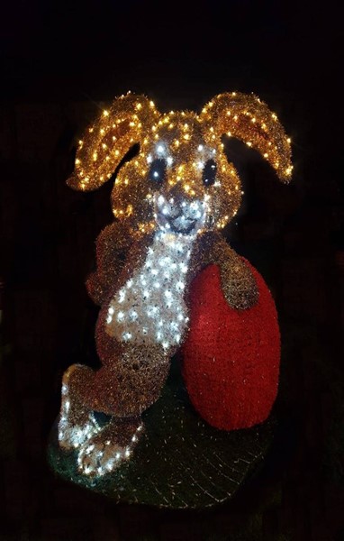 Figurina 3D la sol - iepuras